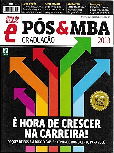 Guia Do Estudante Pós & Mba 2013 - Editora Abril
