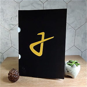 Pasta Personalizada A4, 22,5x31cm fechada, papel C2S 250g COM ORELHA