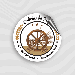 Adesivo Rótulo para produtos - 5x5cm, CORTE ESPECIAL, vinil adesivo - PEQUENA TIRAGEM - 100un