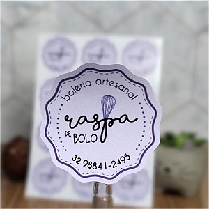 Adesivo Rótulo para produtos - 5x5cm, CORTE ESPECIAL, vinil adesivo - PEQUENA TIRAGEM - 100un