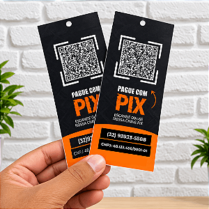 Placa PIX para Mochila Delivery - 2 unidades