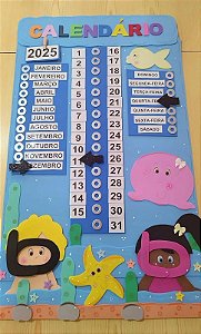 Calendário (fundo Do Mar)