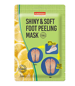 [Purederm] - Shiny & Soft Foot Peeling Mask (1 par) - 17g