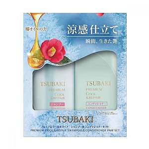 Shiseido Tsubaki Premium Cool & Repair Shampoo and Conditioner - 490 mL cada