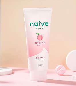 Kracie Naive Peach Leaf Face Wash - 130g