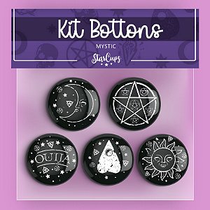 Kit Bottons Místicos Ouija