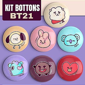 Bottons BT21 Coleção