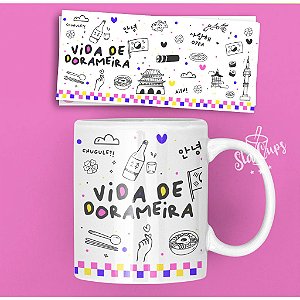 Caneca Dorameira Fofa Coreia Soju, Kdrama