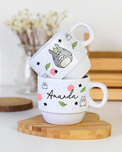 Xícara Personalizada com seu Nome Studio Ghibli
