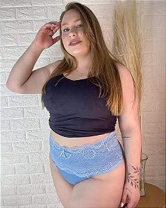 CALCINHA PLUS CINTA RENDA VANESSA