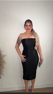 VESTIDO TUBINHO PRADA TOMARA QUE CAIA DOURADO (FOTO ILUSTRTIVA PRETO)