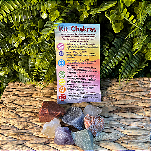 KIT PEDRAS 7 CHAKRAS BRUTA
