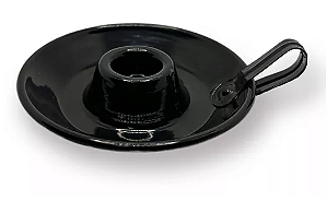 CASTIÇAL DE VELA PALITO PRETO (6 UNIDADES)