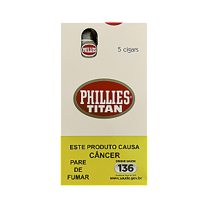 PHILLIES TITAN NATURAL MAÇO COM 5 UNIDADES