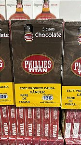 PHILLIES TITAN CHOCOLATE MAÇO COM 5 UNIDADES