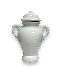 QUARTINHA DE LOUÇA BRANCA 19 CM COM ASA