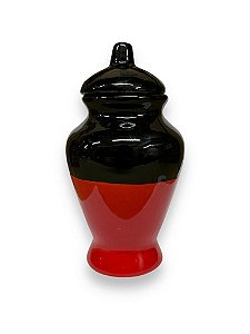 QUARTINHA DE LOUÇA VERM/PRE 15 CM - S/ASA