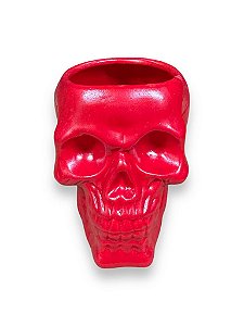 CRÂNIO DE LOUÇA VERMELHO OFERTÓRIO