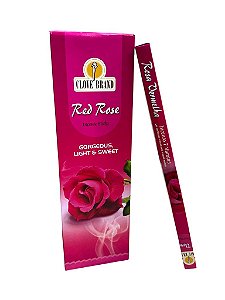 INCENSO VARETA - ROSA VERMELHA BOX C/ 25UN