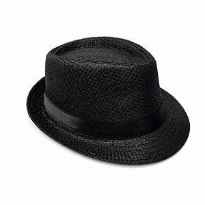 CHAPÉU MALANDROS PRETO / FITA PRETA