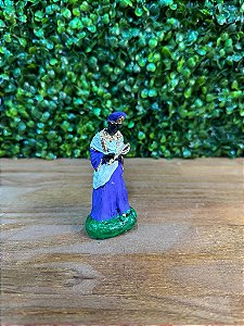 ORIXÁ PQ NANA BURUQUE 10 CM EM RESINA