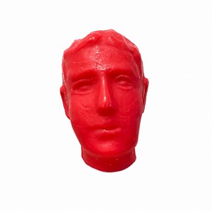 CABEÇA DE CERA MASCULINA VERMELHA