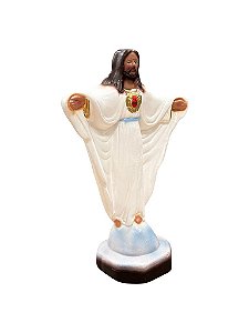 IMAGEM DE GESSO JESUS DE BRAÇOS ABERTOS 20 CM