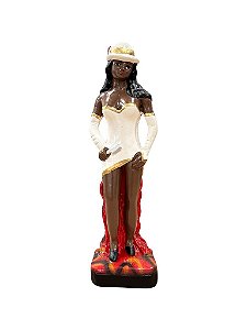 IMAGEM DE GESSO POMBA GIRA MARIA NAVALHA 20 CM