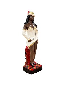 IMAGEM DE GESSO POMBA GIRA MARIA NAVALHA 20 CM