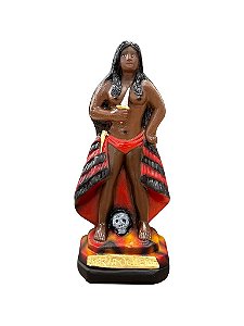 IMAGEM DE GESSO POMBA GIRA MARIA QUITÉRIA 20 CM