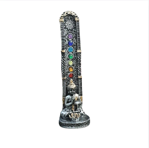 INCENSARIO 7 CHAKRAS  BUDA PRATA