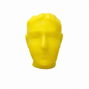 CABEÇA DE CERA MASCULINA AMARELA