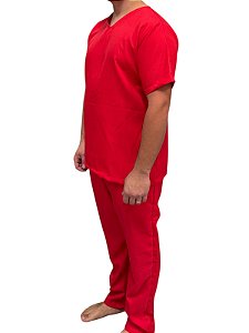 ROUPA CONJUNTO OXFORD MASCULINO VERMELHO - GG