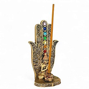 INCENSARIO MAO HAMSA 7 CHAKRAS