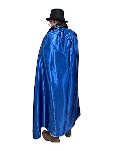 CAPA CETIM PRETA / AZUL COM GOLA
