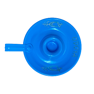 CASTIÇAL DE VELA PALITO - AZUL- YEMANJA (6UNIDADES)