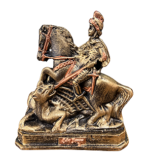 SÃO JORGE EM RESINA 10 CM