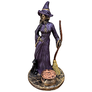 BRUXA COM VASSOURA GRANDE