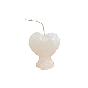 VELA MAGIA CORAÇÃO BRANCA