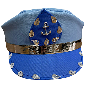 CAP 2 TONS DE AZUL COM PRATA