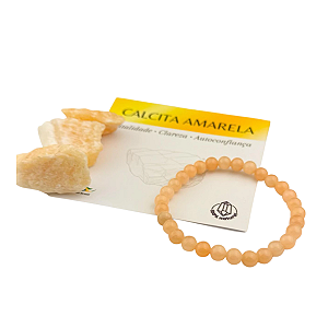 PULSEIRA 6MM - CALCITA AMARELA