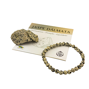 PULSEIRA 6MM - JASPE DALMATA