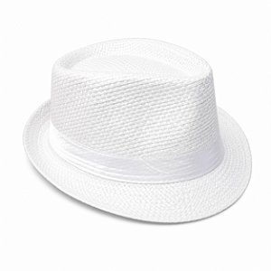 CHAPÉU BRANCO FITA BRANCA
