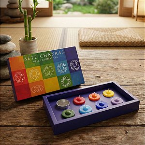 VELA AROMÁTICA SETE CHAKRAS