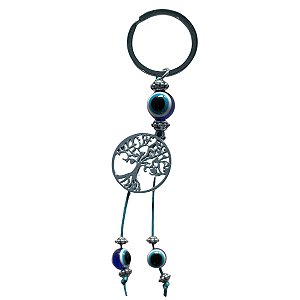 CHAVEIRO ÁRVORE DA VIDA E OLHO GREGO