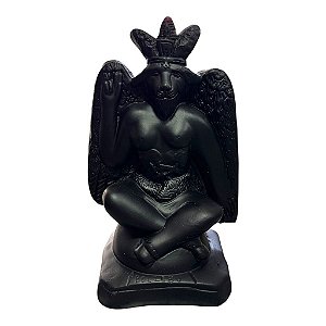 IMAGEM DE GESSO BELZEBU PRETO 25CM