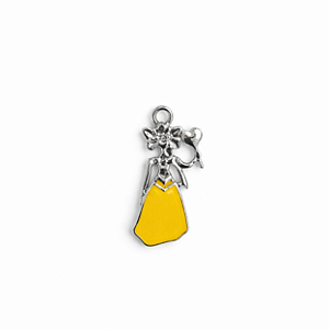 PINGENTE OXUM PRATA AMARELO 1UN