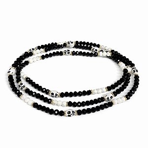 GUIA ESPECIAL 7 CAVEIRAS PRETA E BRANCA