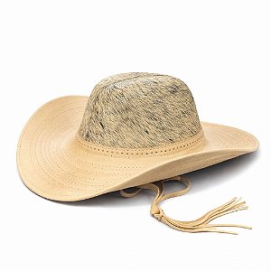 CHAPÉU COWBOY COM PELO NATURAL