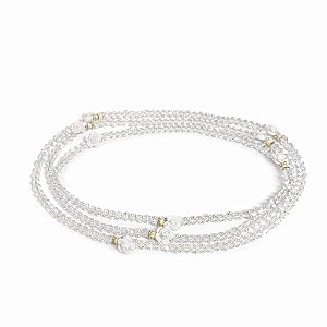 GUIA ESPECIAL BRANCA COM ROSAS